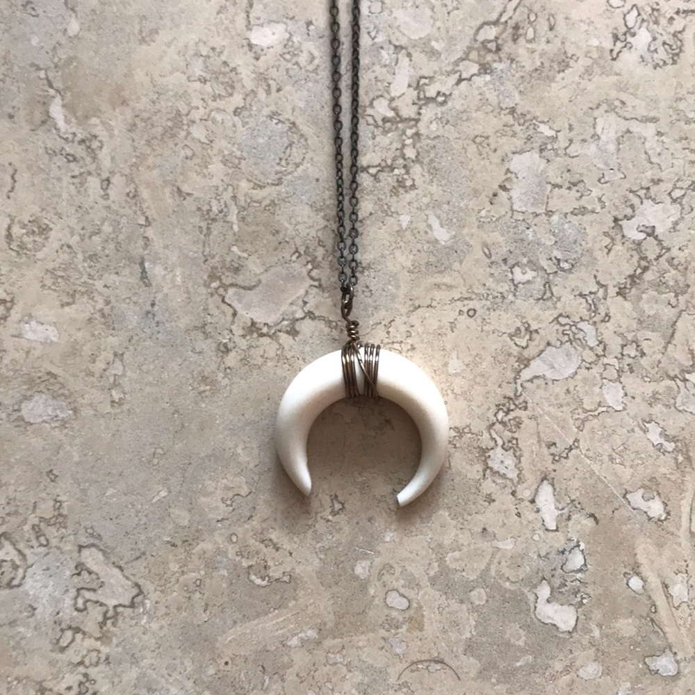 Long Horn Necklace